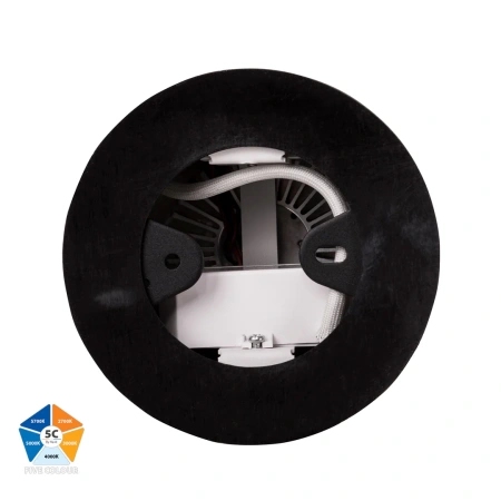 Surface downlight Nella BLK 5CCT LED 18W IP54