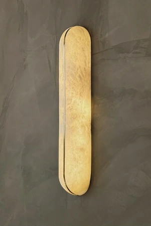 Wall light Lleida Alabaster Spanish Marble LED 8W BRS
