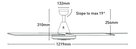 Ceiling fan Swift Metal AC BC D48