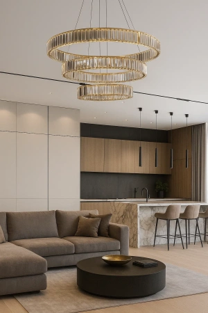 Pendant lamp Crystal Ring 3 GL 3K Display