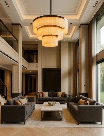 Pendant lamp Roden S16 Alabaster Spanish Marble D86 BRS