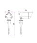 Spike light KAM Garden IP65