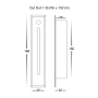 Step light Paso HV3106T-BLK-240V-PIR