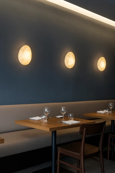 Wall light Ateca Alabaster Spanish Marble LED 7W 3CCT BRS