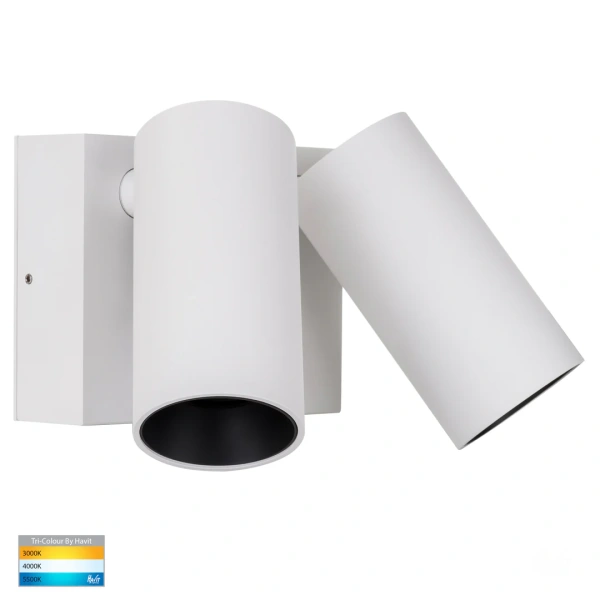 Wall light Revo WHT Double Adjustable HV3683T-WHT IP65