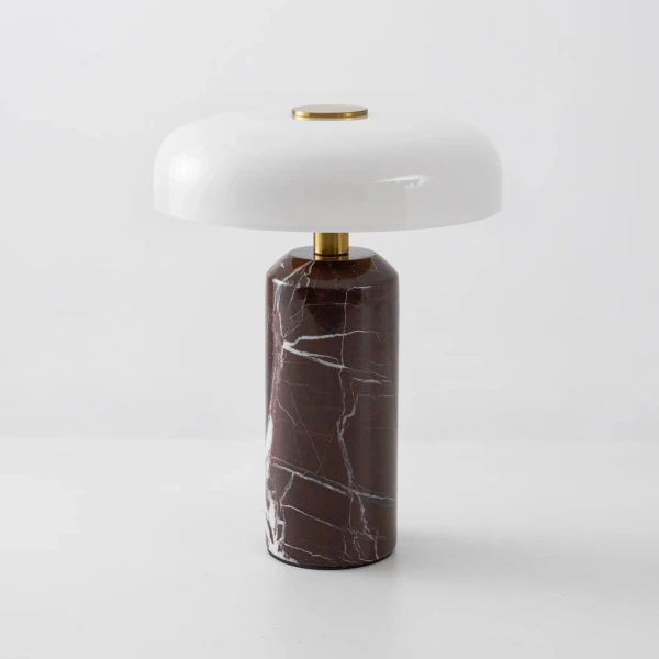Table lamp Avra Aubergine Marble Touch LED