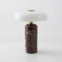 Table lamp Avra Aubergine Marble Touch LED