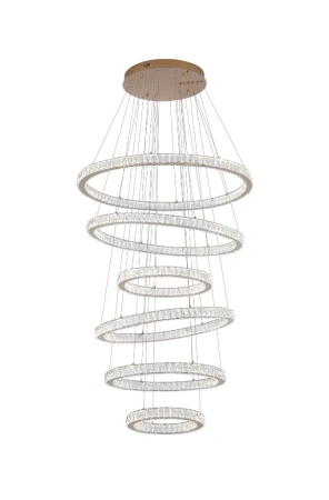 Pendant lamp FLORENCE 6 Rings LED 150W GL