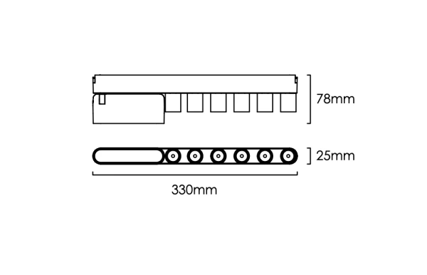 Track Folding light Z5062-18.24.CCT.BK 24V 18W