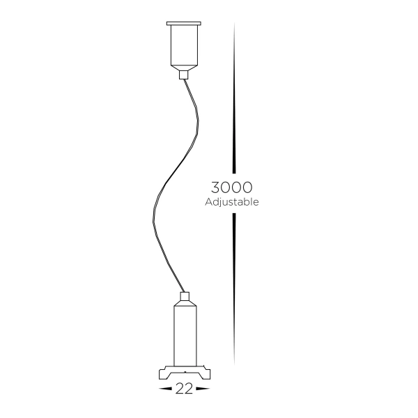 Suspension set HCP-10291-ESUS 3m