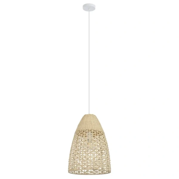 Pendant lamp Sambucona Tall E27 D350 Cane Nat