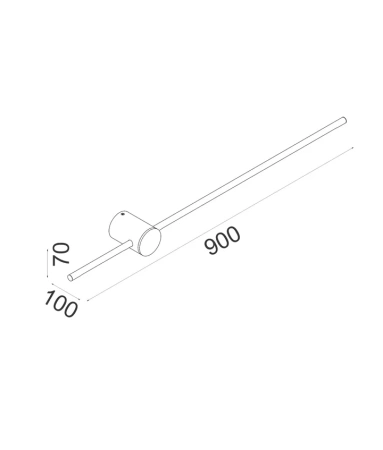 Wall light Saber LED CCT 12W WHT