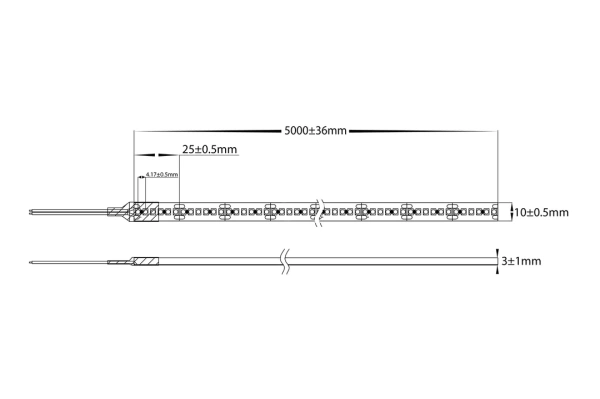 LED Strip LED 19.2w IP54 4000k 1m