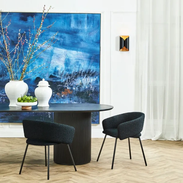 Wall light Colbert Short BLK