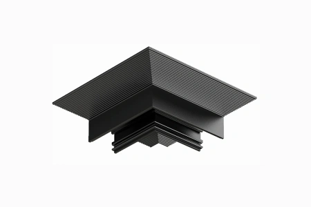 Recessed track MUSE corner same plane BLK