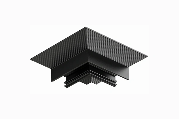 Recessed track MUSE corner same plane BLK