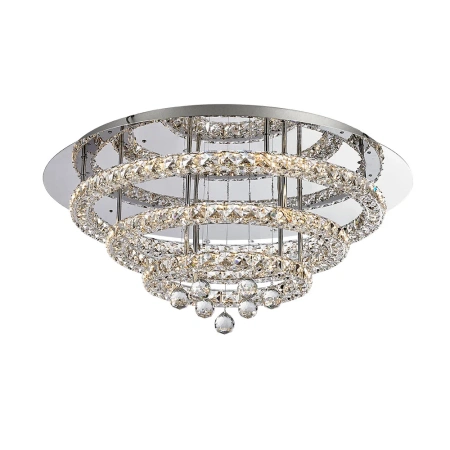 Ceiling light Horos Crystal LED 37W CCT Dim D75 CHR remote