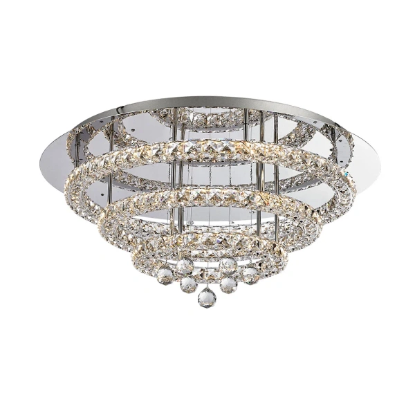 Ceiling light Horos Crystal LED 37W CCT Dim D75 CHR remote Ceiling light Horos Crystal LED 37W CCT Dim D75 CHR remote