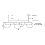Pendant lamp Squiggle 20 LED 55W 3K BRS
