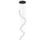 Langdon-15 Light LED Pendant Black 3K