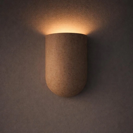 Wall lamp Wisp Curved Travertine GU10
