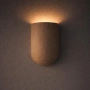 Wall lamp Wisp Curved Travertine GU10