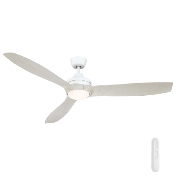 Ceiling fan Lora DC with LED 18W and Remote D60 WH