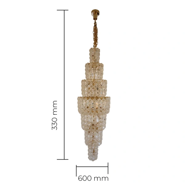 Pendant lamp Wilo D60 E14 BRS