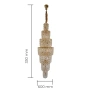 Pendant lamp Wilo D60 E14 BRS