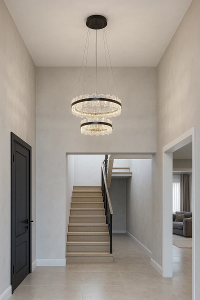 Pendant lamp Riven LED BLK