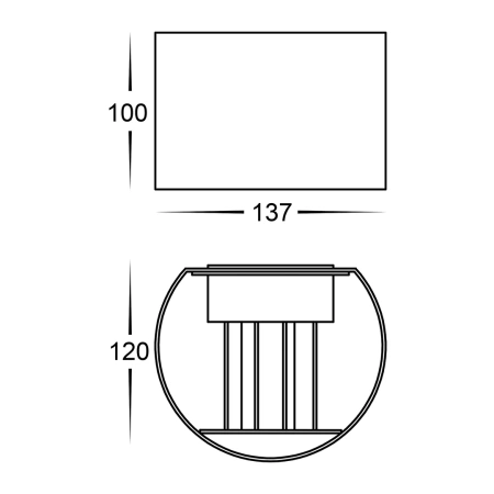 Wall light VERSA LED 6W 3CCT up-down WHT