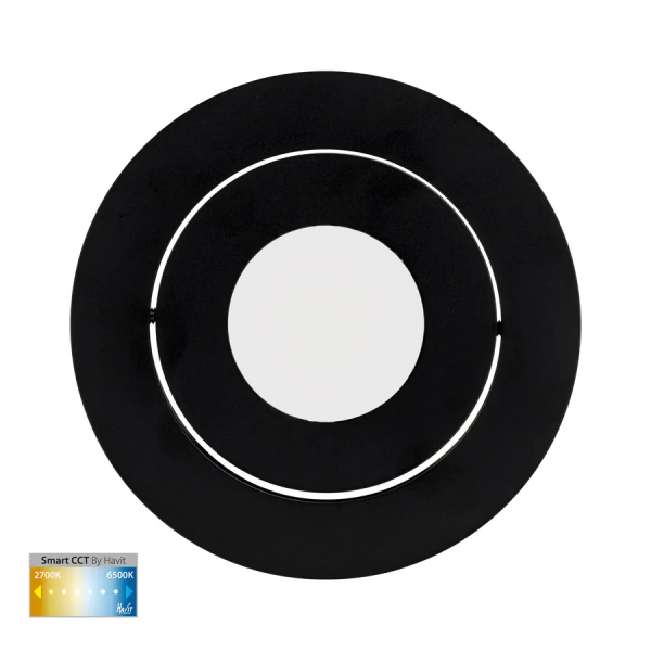 Recessed Tilt Downlight Prime CCT LED 12W IP54 WIFI BLK Recessed Tilt Downlight Prime CCT LED 12W IP54 WIFI BLK
