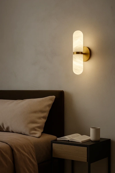 Wall light Alloza W1 Alabaster Spanish Marble G9 BRS