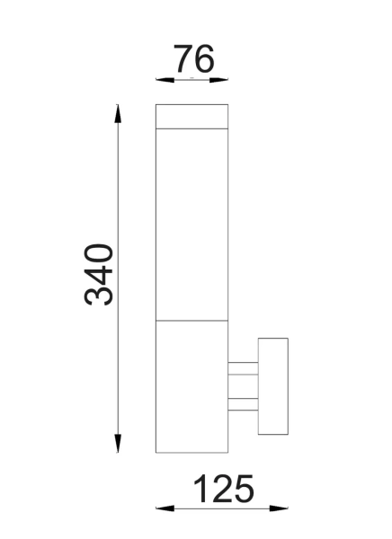 Wall light TORRE 2 E27 IP44