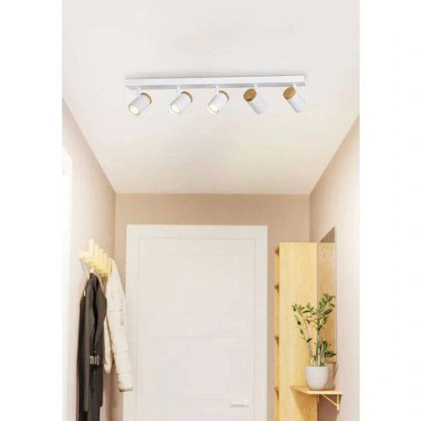Spotlight CARTAGENA 5X5W 4000K WHT-WOOD