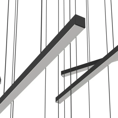 Pendant lamp LINDOZA LED 100W 3K BLK