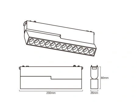 Track Spot Lense Adjustable Z3036-20.24.CCT.BK 48V 20W WIFI