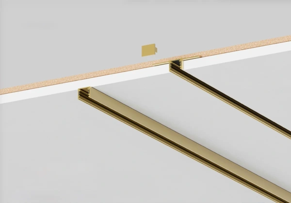 Surface mounted track set 11 Muse 48V 56W CCT BRS