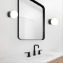 Wall light Globo G9 IP44 BLK