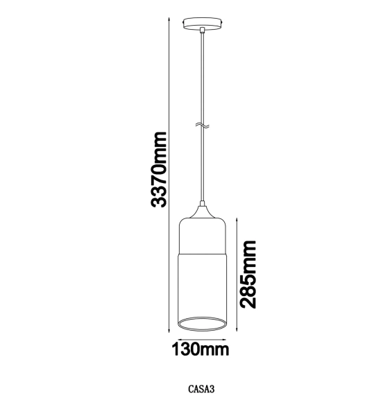 Pendant lamp CASA Oblong