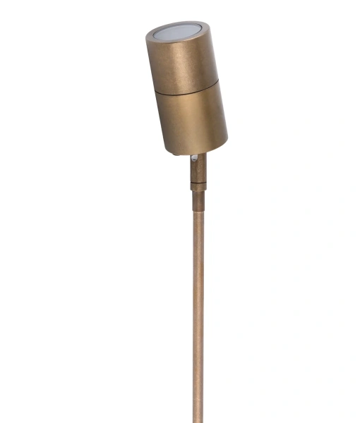 Spike light MR16 Single Adjustable Head IP65 Aged Brass