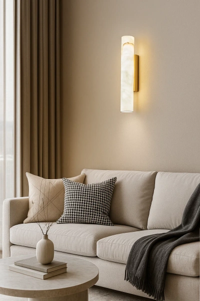 Wall light Lecina Alabaster Spanish Marble LED 6W 3CCT BRS