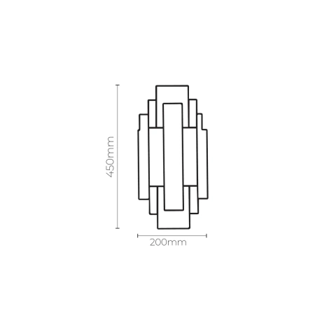 Wall light Twilight G9 H45 BLK