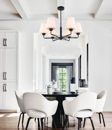 Pendant lamp ABBEY1 E27 black
