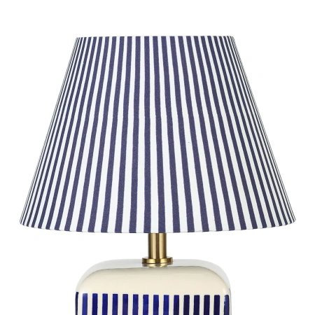 Table lamp Amaris Ceramic E27 Blue Stripe