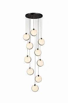 Pendant lamp Villastar 10 Alabaster Spanish Marble LED CCT Dim BLK