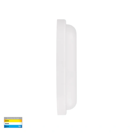 Wall or Ceiling light Muovi Oval HV3527T-WHT 7W TRI Colour Dimmable