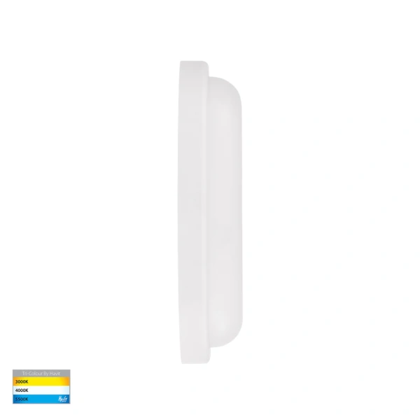 Wall or Ceiling light Muovi Oval HV3527T-WHT 7W TRI Colour Dimmable