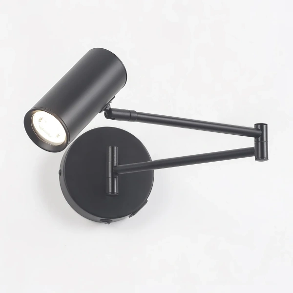 Wall lamp Beatrice Swing Arm with charging ports blk