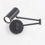 Wall lamp Beatrice Swing Arm with charging ports blk